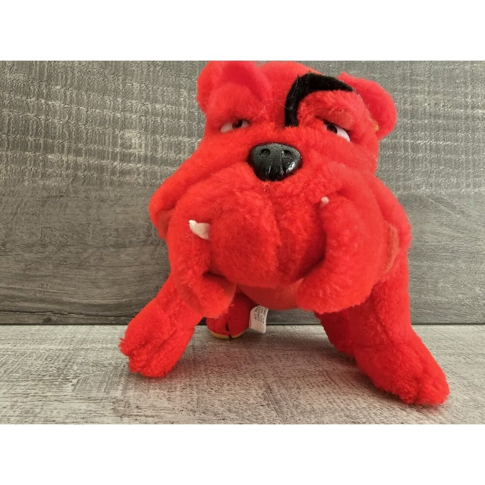Vintage 1995 Liberty Toy Stuffed Red English Bulldog Plush Collectible